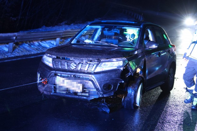 Autoberschlag am Pyhrnpass bei Spital am Pyhrn fordert zwei Verletzte