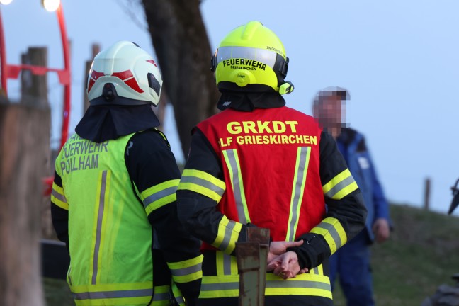 Umgestrzter Teleskoplader: Landwirtschaftlicher Unfall in Grieskirchen endet glimpflich