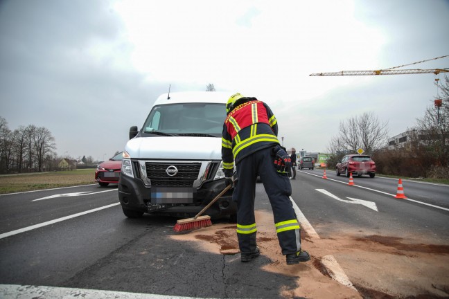 Unfall bei Abbiegevorgang in einem Kreuzungsbereich der Wiener Strae in Marchtrenk