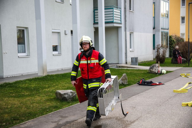 Angebranntes Kochgut sorgte fr Einsatz zweier Feuerwehren in Thalheim bei Wels