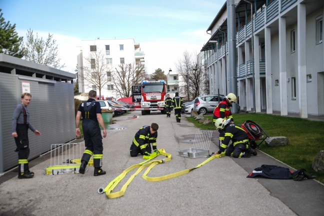 Angebranntes Kochgut sorgte fr Einsatz zweier Feuerwehren in Thalheim bei Wels