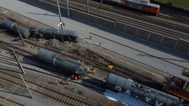 Styrol: Grundwasserverunreinigung nach Gterzugentgleisung in Wels breitet sich noch immer aus