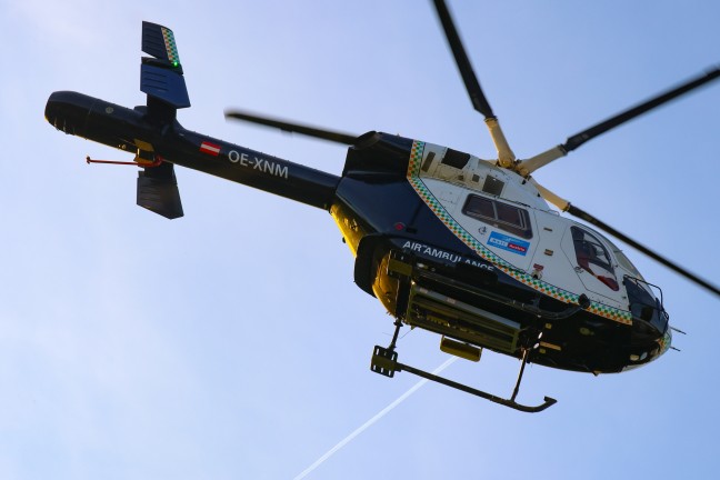 Notarzthubschrauber in Nubach im Einsatz