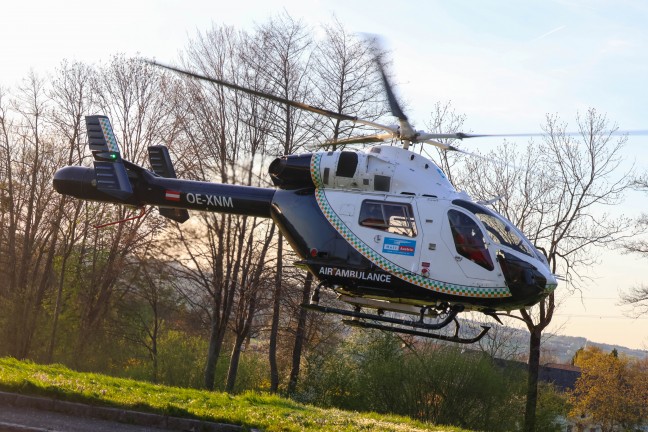 Notarzthubschrauber in Nubach im Einsatz