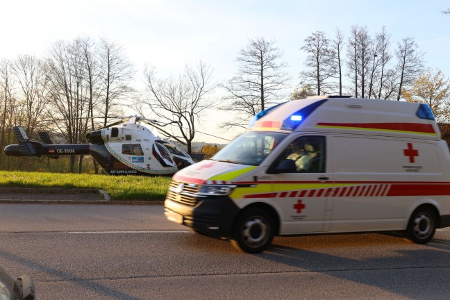 Notarzthubschrauber in Nubach im Einsatz