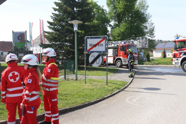 Brand im Gemeindeamt in Hinzenbach sorgte fr Einsatz zweier Feuerwehren