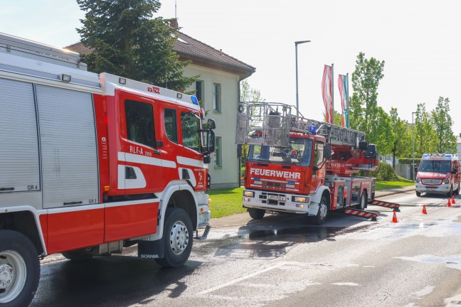 Brand im Gemeindeamt in Hinzenbach sorgte fr Einsatz zweier Feuerwehren