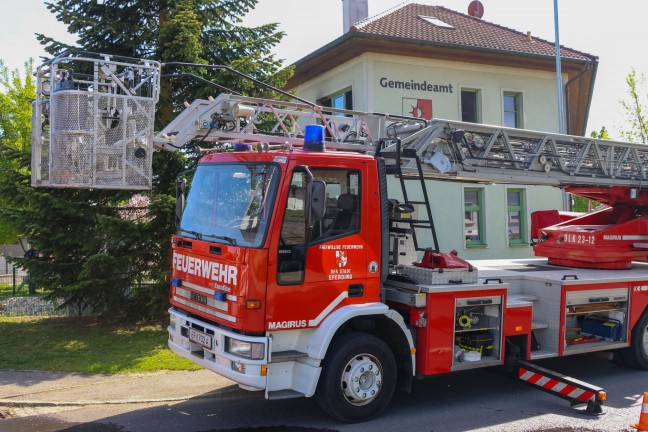 Brand im Gemeindeamt in Hinzenbach sorgte fr Einsatz zweier Feuerwehren