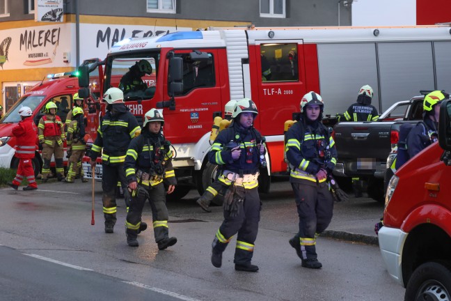 Acht Feuerwehren bei Zimmerbrand auf einem Bauernhof in Waldneukirchen im Einsatz