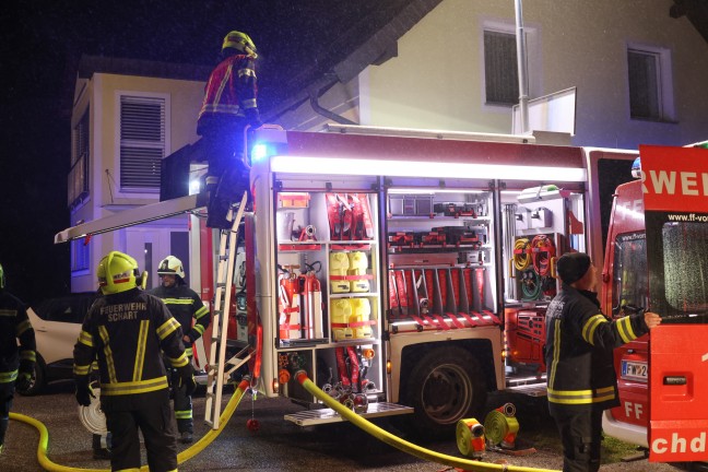 Vollbrand eines Nebengebudes bei einem Wohnhaus in Vorchdorf