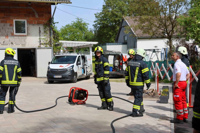 Brand in einer Zwischendecke eines Wohnhauses in Burgkirchen