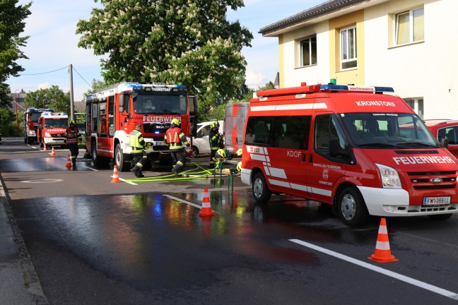 Wohnungsmieter eingeschlafen: Kchenbrand in Kronstorf fordert zwei Verletzte