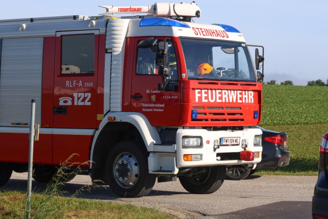 Kreuzungsunfall zwischen zwei PKW in Steinhaus