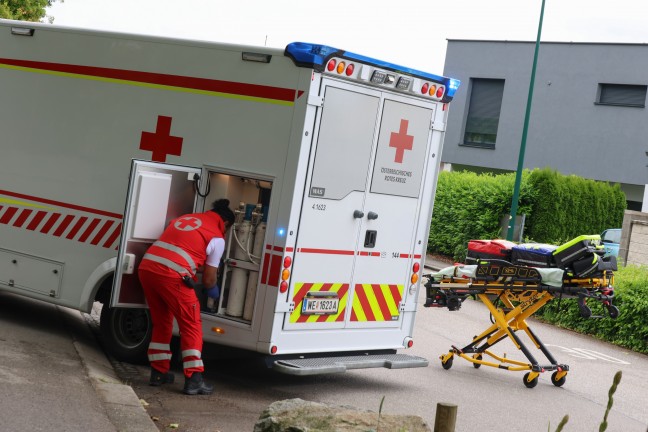 Brand in der Küche eines Mehrparteienwohnhauses in Wels-Lichtenegg