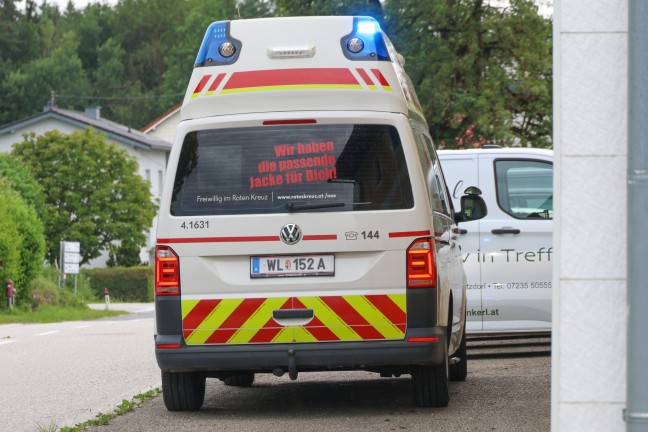 Notarzthubschrauber in Steinerkirchen an der Traun im Einsatz