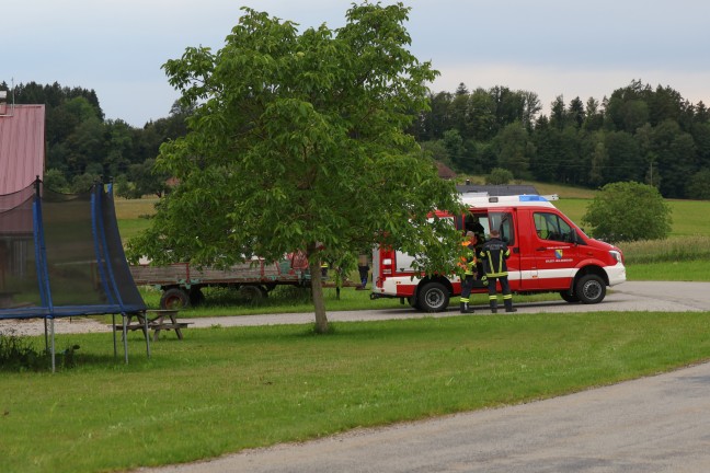 Reanimation: Kind auf Bauernhof in Waldkirchen am Wesen eingeklemmt und schwer verletzt