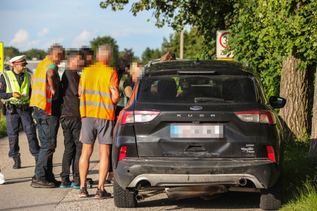 Auffahrunfall auf Wiener Strae bei Marchtrenk endet glimpflich