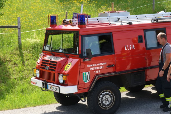 Suchaktion nach abgestrztem Paragleiter am Hirschwaldstein in Micheldorf in Obersterreich