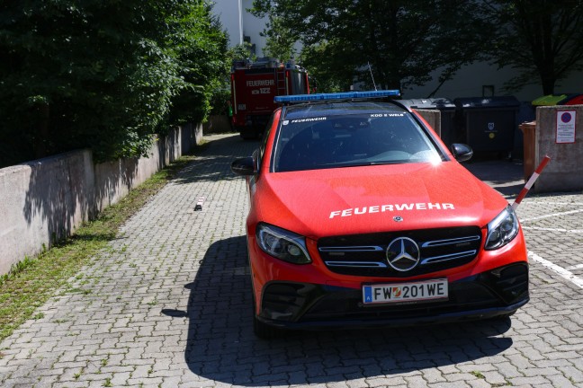 E-Herd eingeschaltet: Dringende Trffnung mit Brandverdacht in Wels-Vogelweide