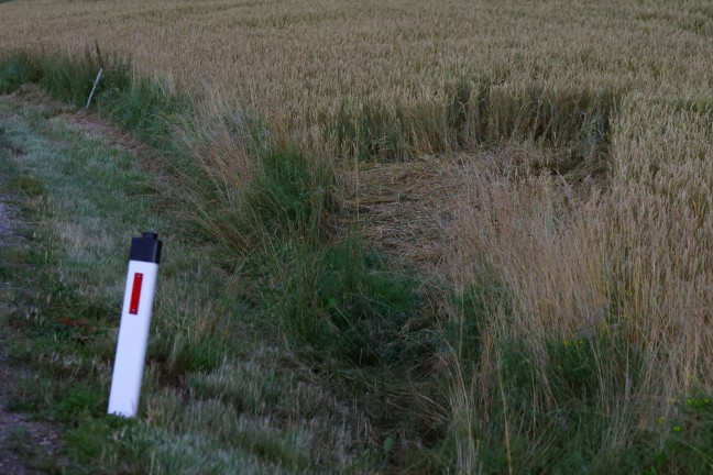 Stunden vorher passiert: Einsatzkrfte zu Unfallstelle zwischen Gunskirchen und Pichl bei Wels gerufen