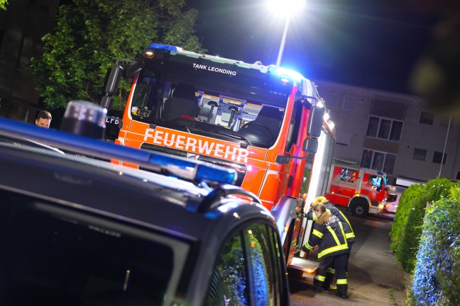 Vier Katzen evakuiert: Kchenbrand in einer Wohnung in Leonding noch rechtzeitig gelscht