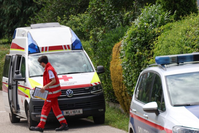 Carport eingestrzt: Missgeschick beim Ausparken aus Hauseinfahrt in Lambach