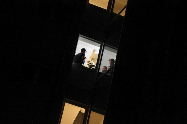Nchtlicher Einsatz wegen eines Brandverdachts in Wels-Pernau