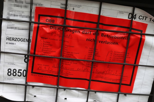 Styrolaustritt: �BB startet mit Schadenersatzabwicklung nach G�terzugunfall in Wels