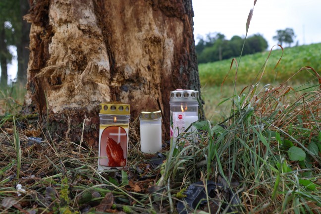 Identitt geklrt: Lenker (18) und Beifahrerin (17) starben bei Autobrand nach Unfall in Buchkirchen