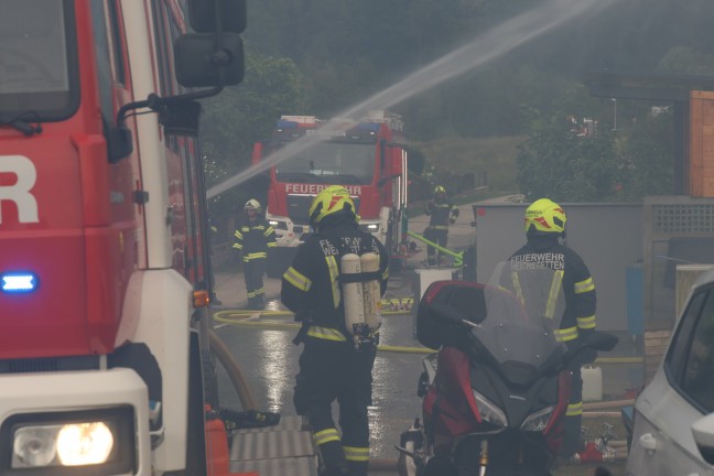 Vier Feuerwehren bei Garagenbrand in St. Marien im Einsatz