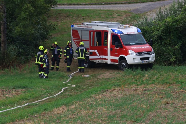 Vier Feuerwehren bei Garagenbrand in St. Marien im Einsatz