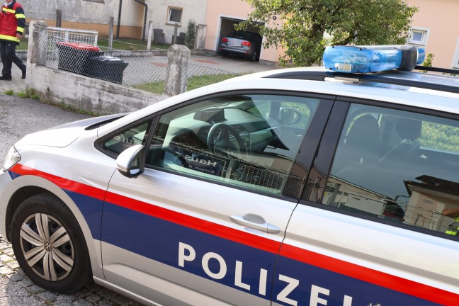 Mll verbrannt: Feuerwehr und Polizei in Wels-Schafwiesen im Einsatz