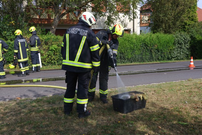 Vier Feuerwehren bei Brand im Dachboden eines Wohnhauses in Stroheim im Einsatz