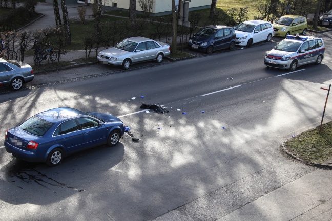 Tödlicher Verkehrsunfall mit Fußgänger in Wels-Lichtenegg