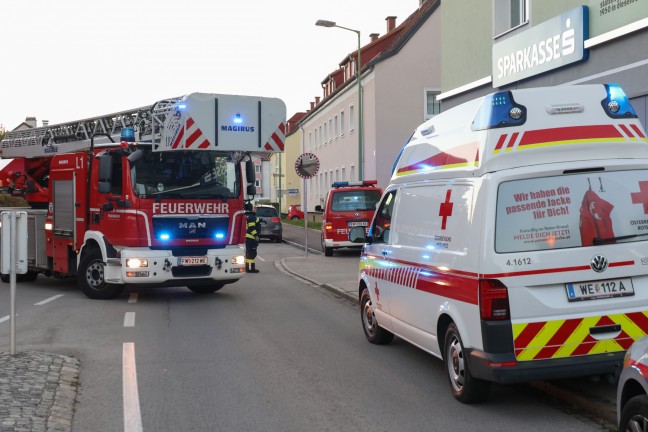 Kchenbrand in einer Wohnung eines Mehrparteienwohnhauses in Wels-Vogelweide