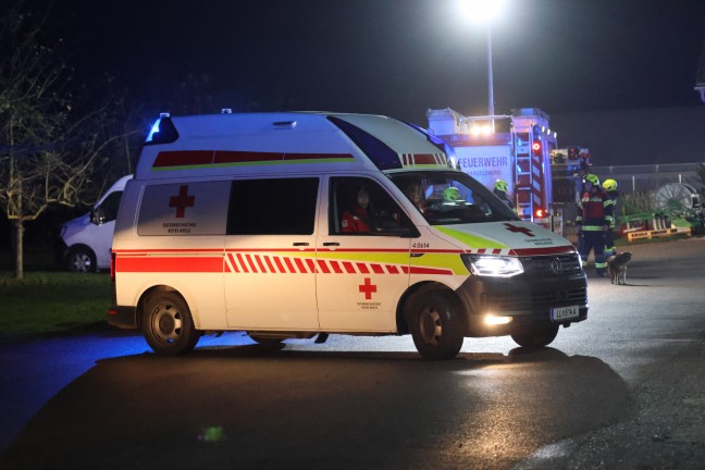 Drei Feuerwehren bei kleinerem Brand auf Bauernhof in Enns im Einsatz