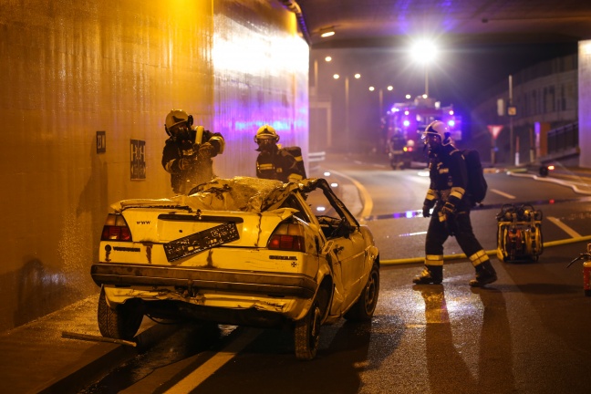 Spannende Tunnelübung der Einsatzkräfte von Feuerwehr und Rotem Kreuz in Hörsching
