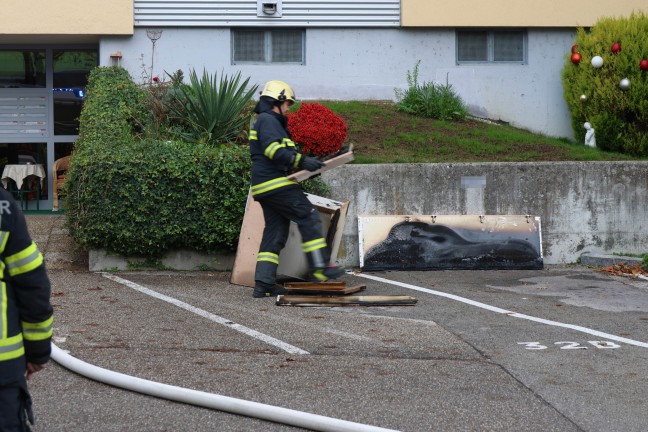 Kchenbrand in einer Wohnung eines Mehrparteienwohnhauses in Gmunden