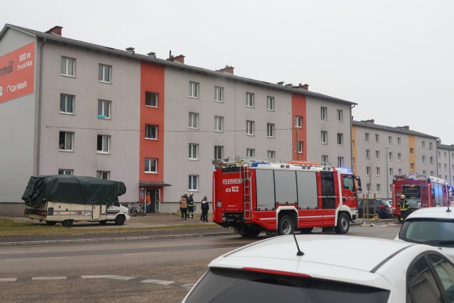 Vermeintlicher Kellerbrand: Wasserdampf aus defekter Heizung sorgte fr Einsatz in Wels-Neustadt