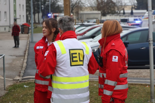 Vermeintlicher Kellerbrand: Wasserdampf aus defekter Heizung sorgte fr Einsatz in Wels-Neustadt