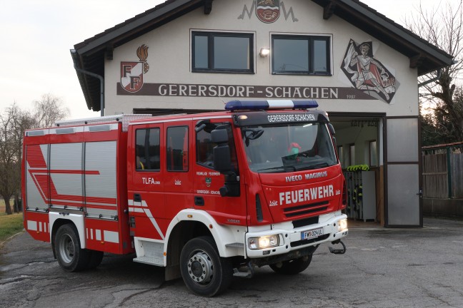 Brandeinsatz bei einem landwirtschaftlichen Betrieb in Kematen an der Krems