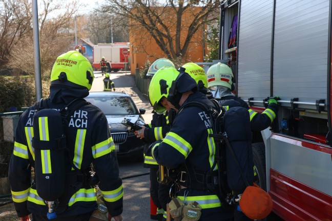 Dunstabzug in Flammen: Brand in der Kche eines Einfamilienhauses in Thalheim bei Wels