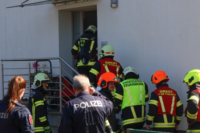 Dunstabzug in Flammen: Brand in der Kche eines Einfamilienhauses in Thalheim bei Wels
