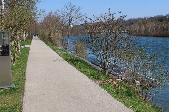 Pensionistin (82) mit Rollator in Wels-Pernau ber Bschung in die Traun gestrzt