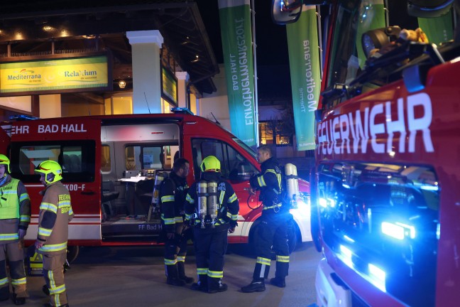 Therme evakuiert: Brand im Saunabereich einer Therme in Bad Hall