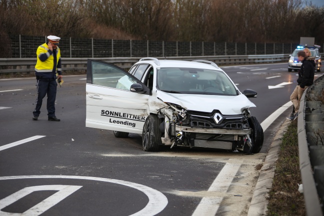 Verkehrsunfall auf der Innkreisautobahn bei Wels endete relativ glimpflich