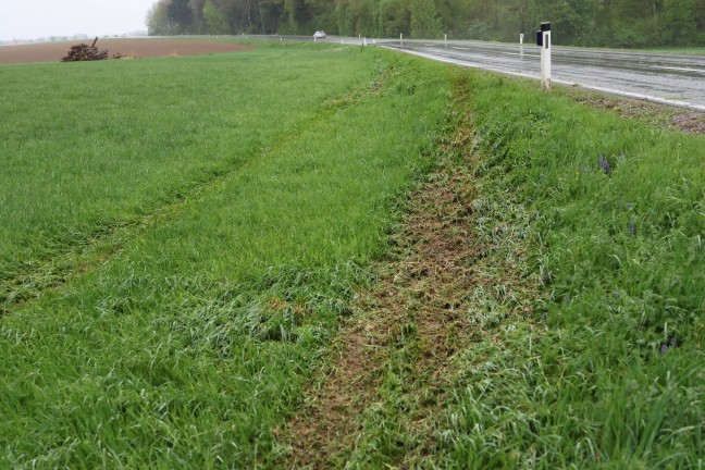 Schwerer Verkehrsunfall bei Wolfern fordert eine verletzte Person