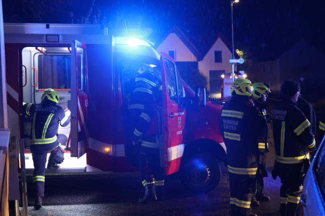 Drei Feuerwehren bei kurzer nchtlicher Personensuche in Scharten im Einsatz