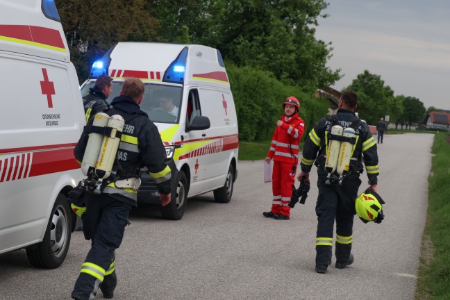 Drei Feuerwehren bei Brand in einem Wohngebude in St. Thomas im Einsatz