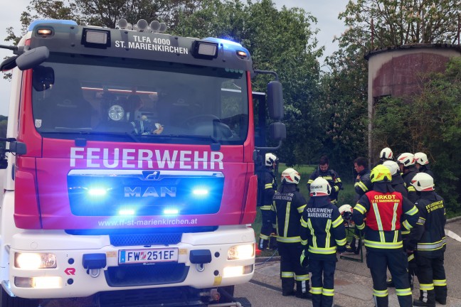 Drei Feuerwehren bei Brand in einem Wohngebude in St. Thomas im Einsatz